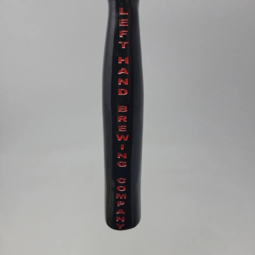 Left Hand Brewing Craft Beer Bar Tap Handle Kegerator Black Red 10